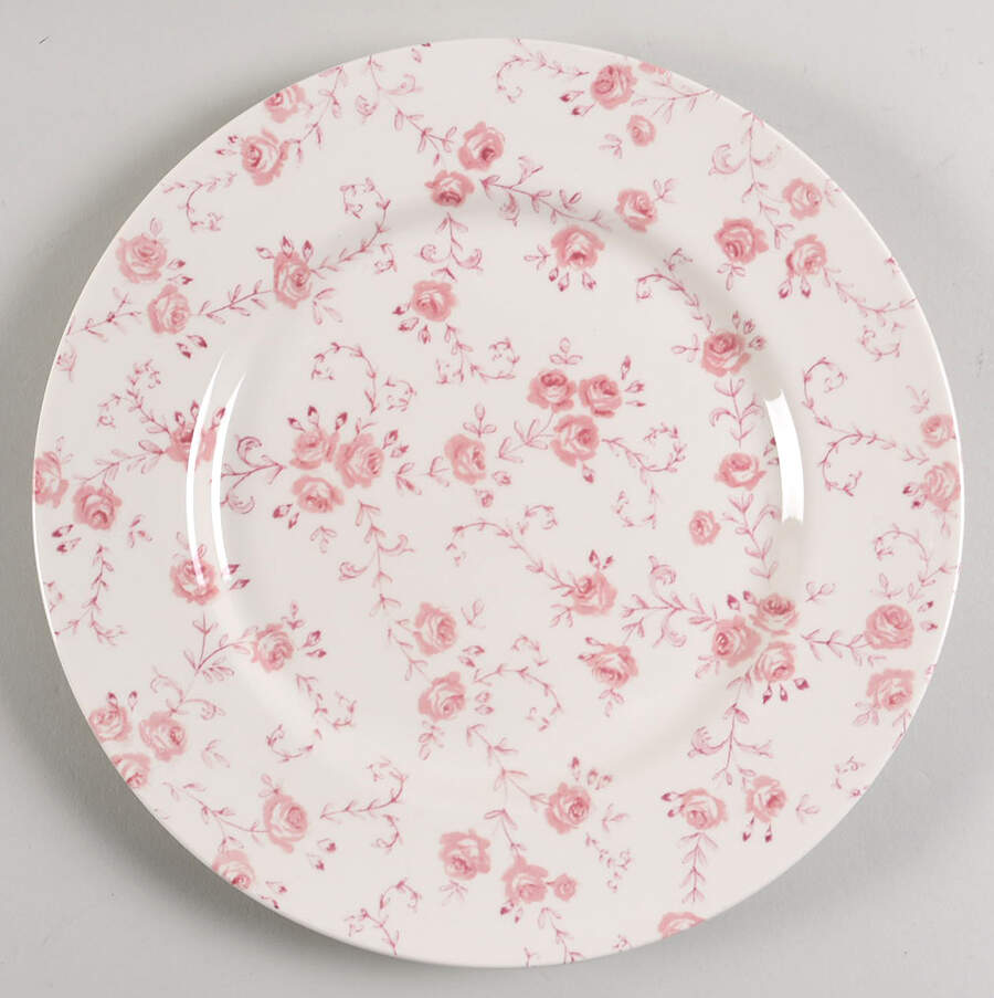 Rose Pink Dinner Plate by Royal Stafford-1