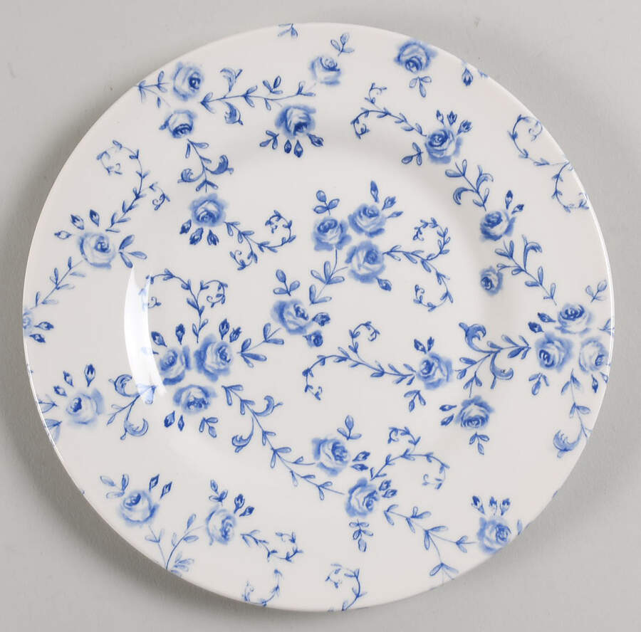 Rose Blue Salad Plate by Royal Stafford-1