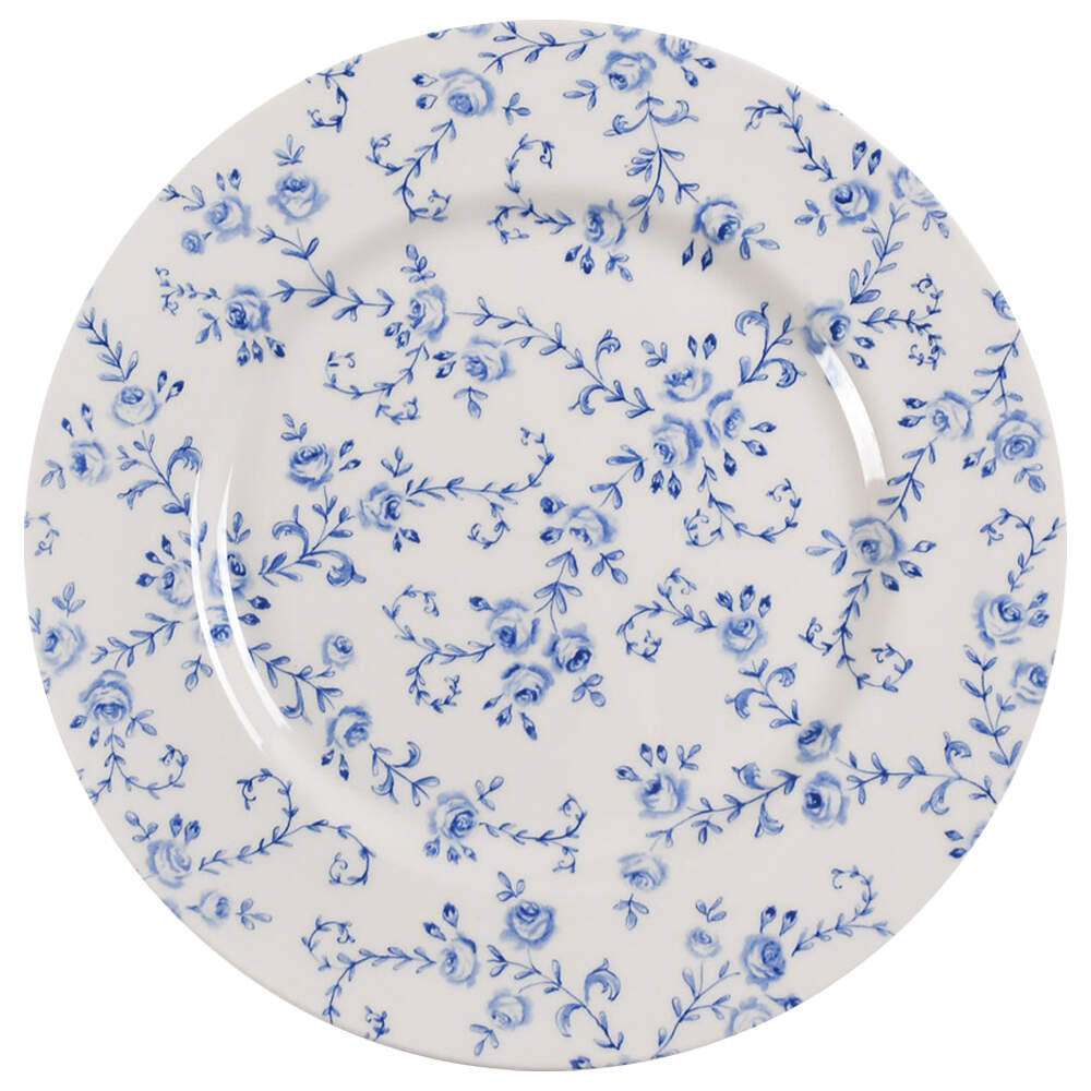Rose Blue Dinner Plate by Royal Stafford-1