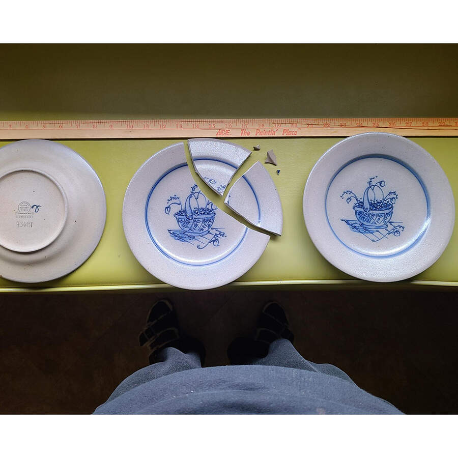 RPW7 Salad Plate by Rowe Pottery-1