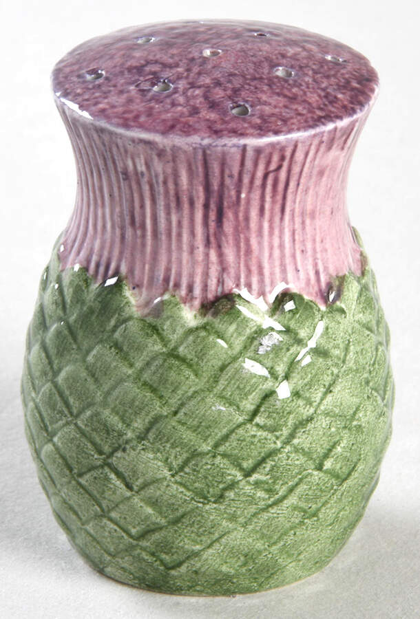 Thistle (Green Background) Pepper Shaker by Royal Winton-1
