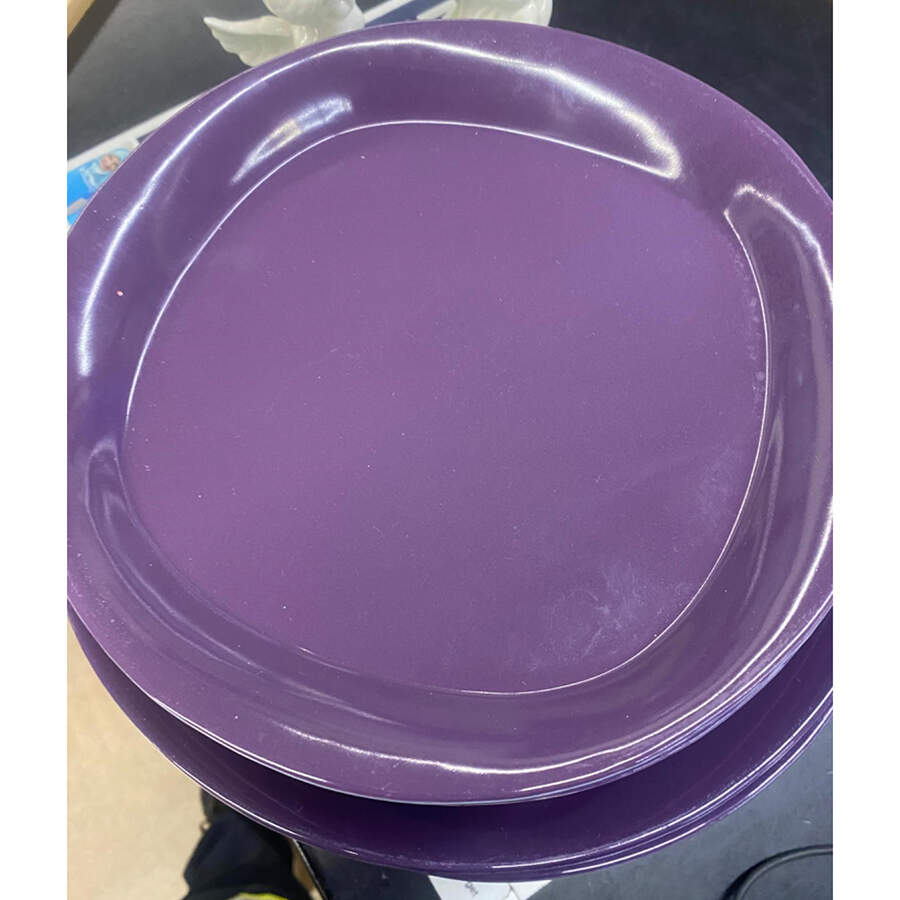 Round & Square-Purple Dinner Plate by Rachael Ray-1