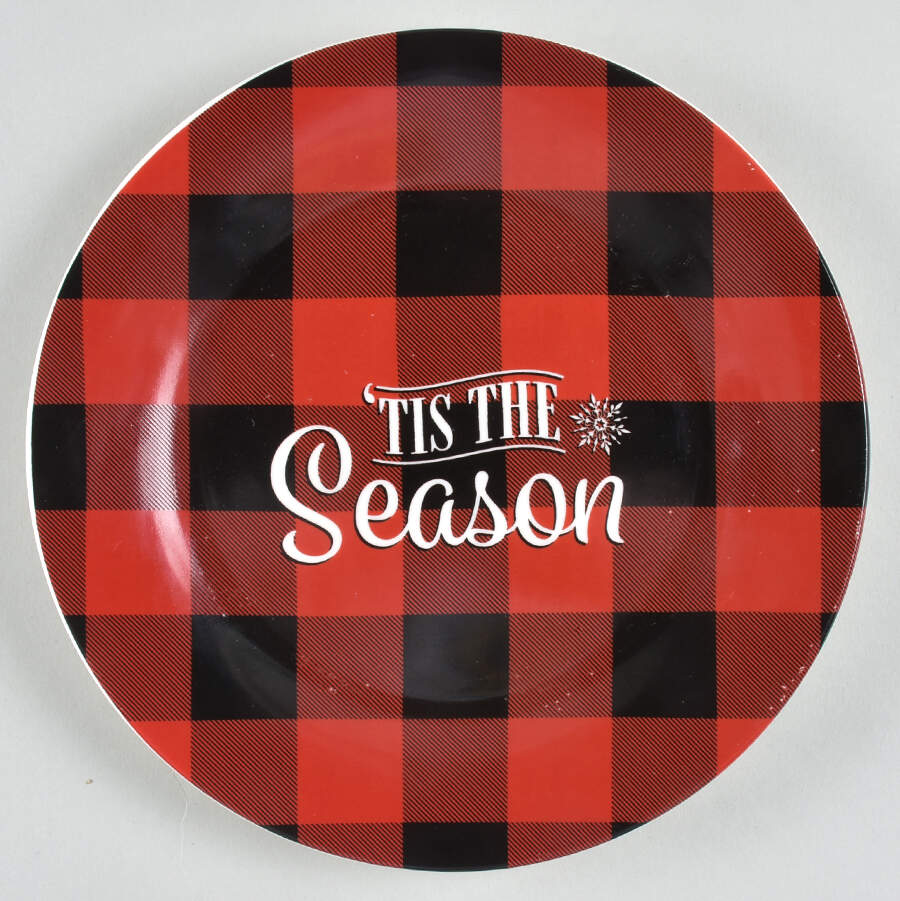 Buffalo Check Cookie Plate by Royal Norfolk-1