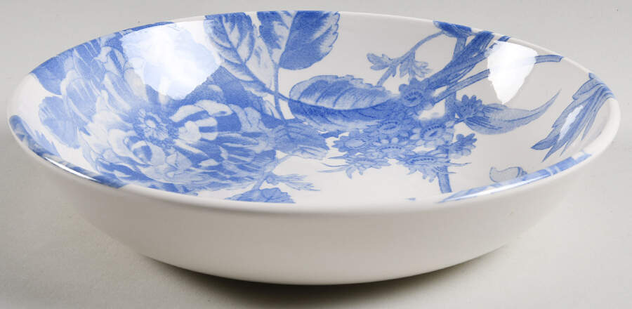 Floral Weave Powder Blue 9" Individual Pasta Bowl by Royal Stafford-1