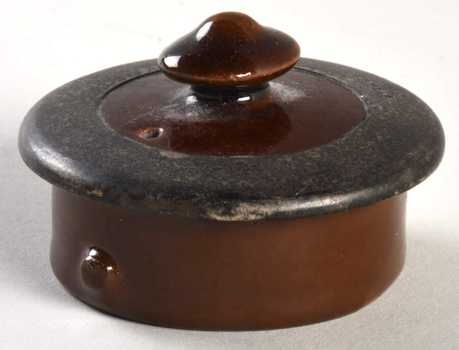 Kingsware Lid for Teapot with Sterling Trim by Royal Doulton-1