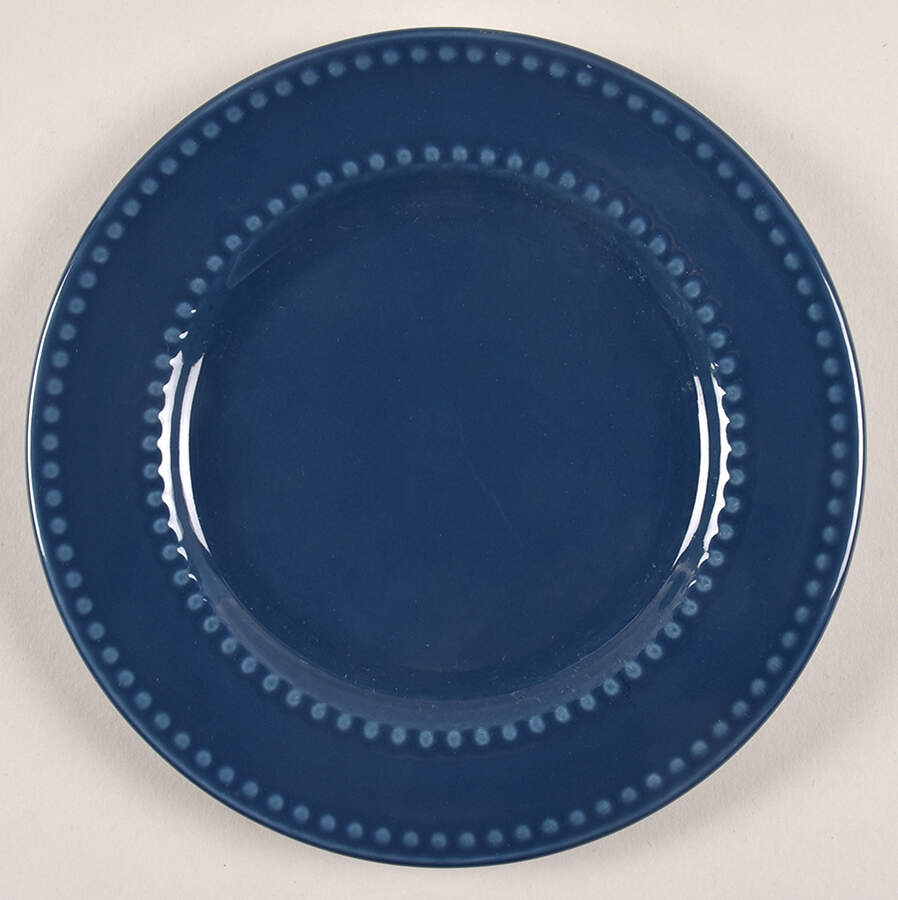 Beaded Edge Dark Blue Salad/Dessert Plate by Royal Norfolk-1