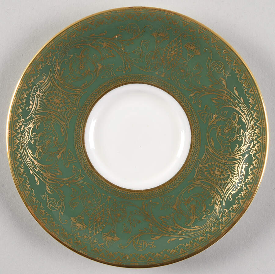 Embassy Dark Green Saucer by Royal Worcester-1