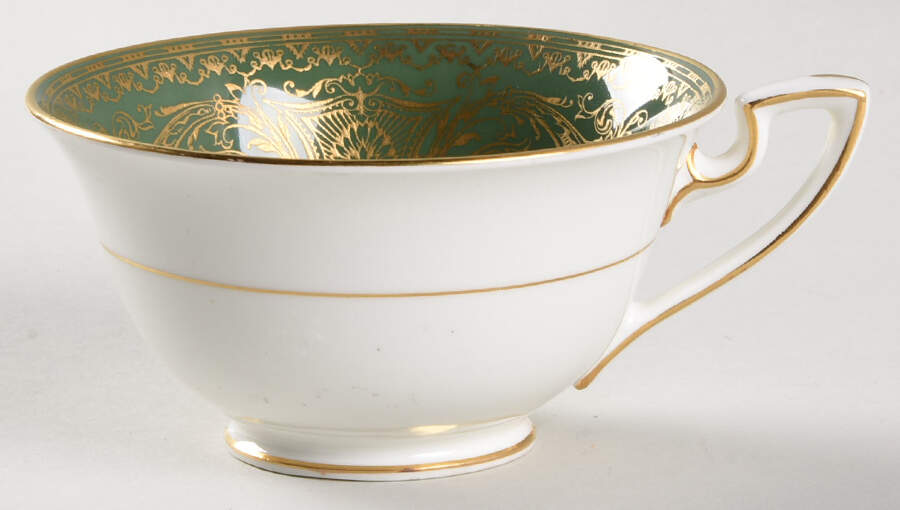 Embassy Dark Green Footed Cup by Royal Worcester-1