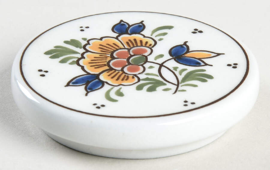 Original Blue, The Lid for Round Pill Box by Royal Delft-1