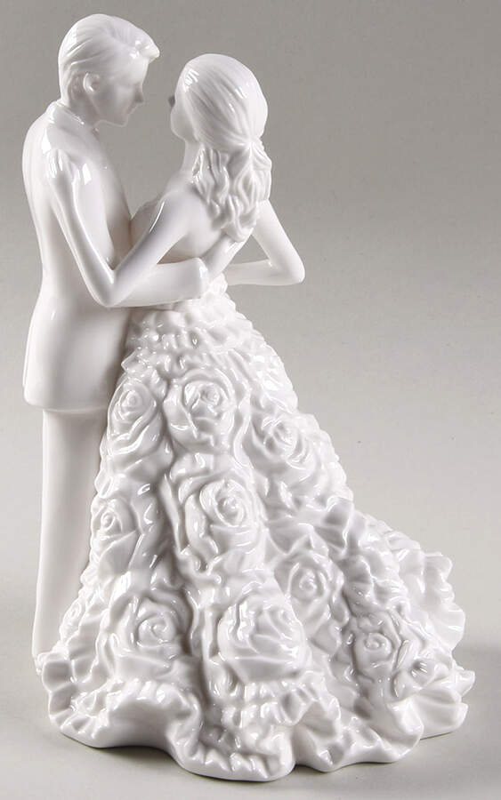 Modern Love Bride and Groom Cake Topper by Royal Doulton-1