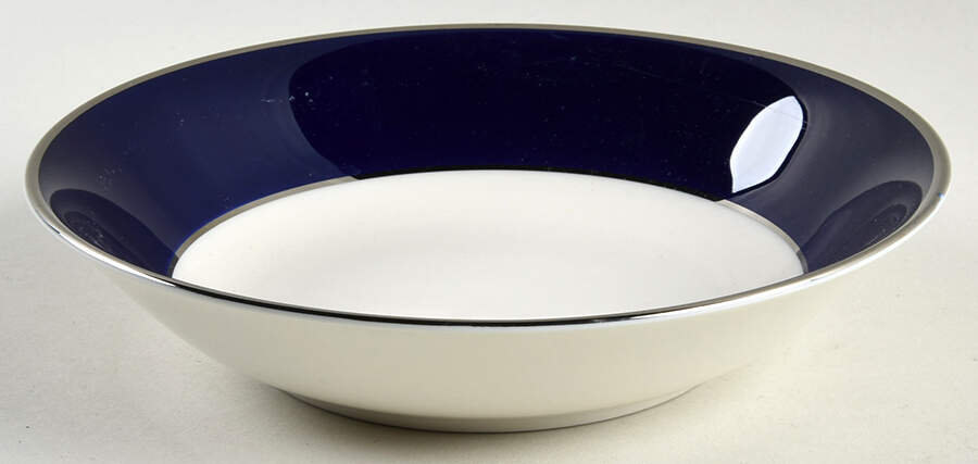 Cobalt Platinum Coupe Soup Bowl by Royal Castle-1