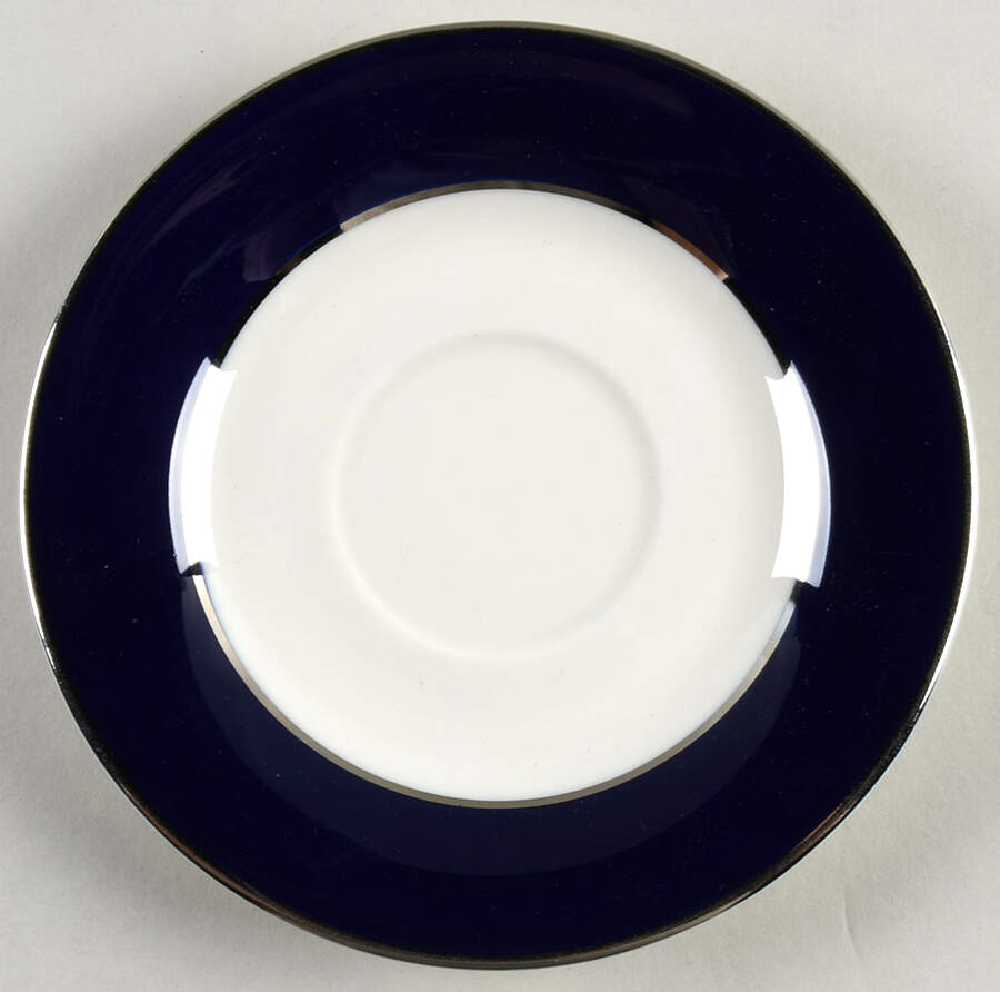 Cobalt Platinum Saucer by Royal Castle-1