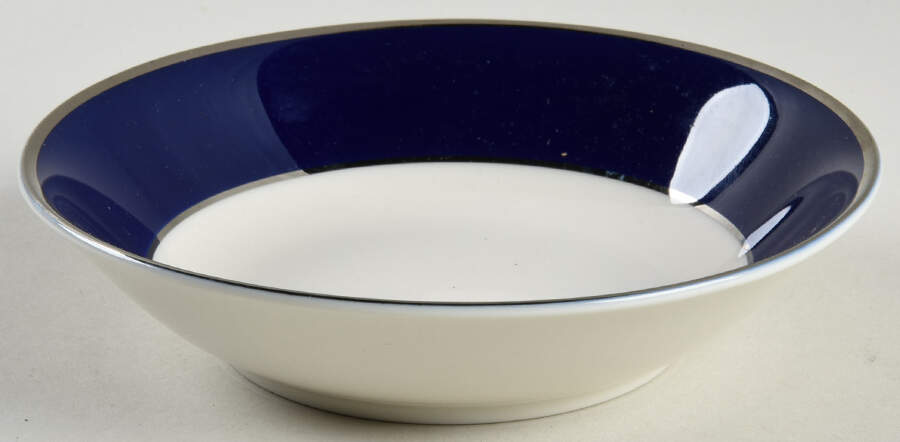 Cobalt Platinum Fruit/Dessert (Sauce) Bowl by Royal Castle-1