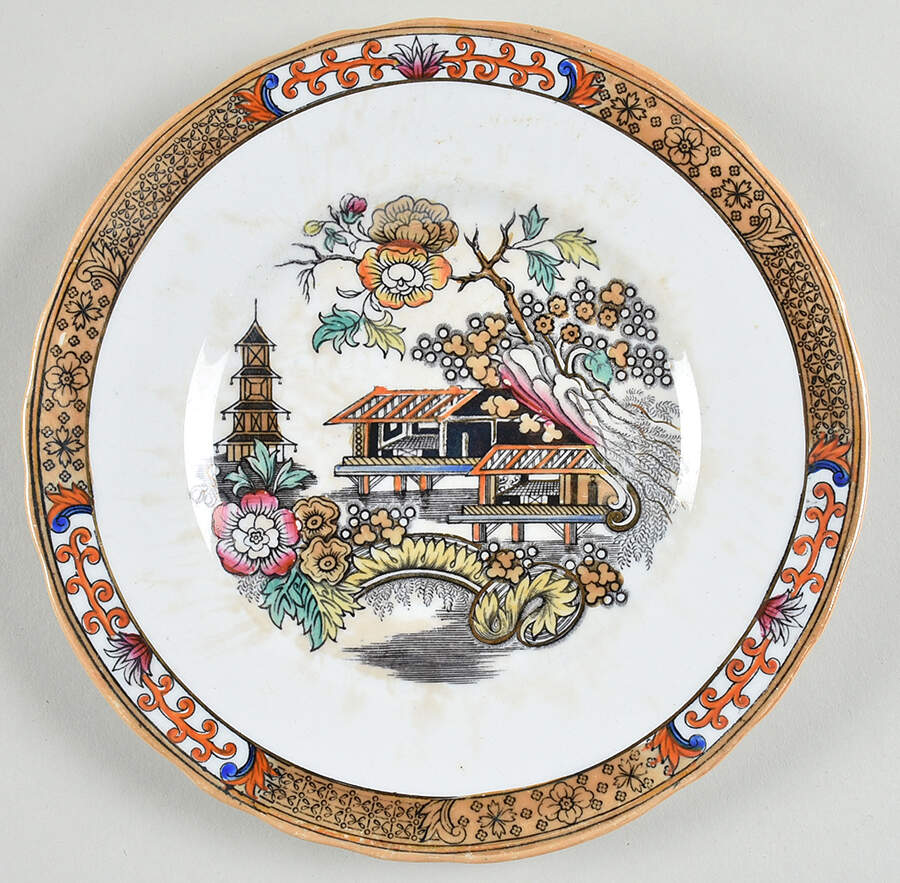 Japan Dessert/Pie Plate by Rorstrand-1