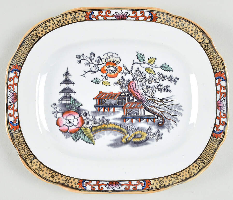 Japan 9" Oval Serving Platter by Rorstrand-1