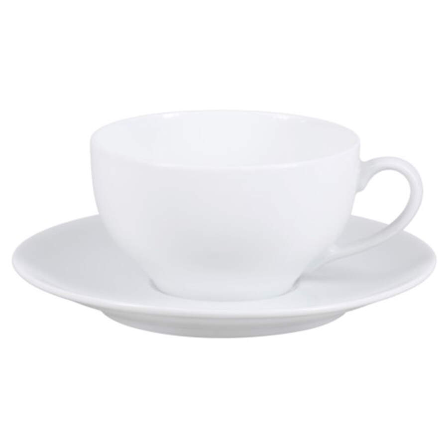 Sevres White Flat Cup & Saucer Set by Royal Limoges-1
