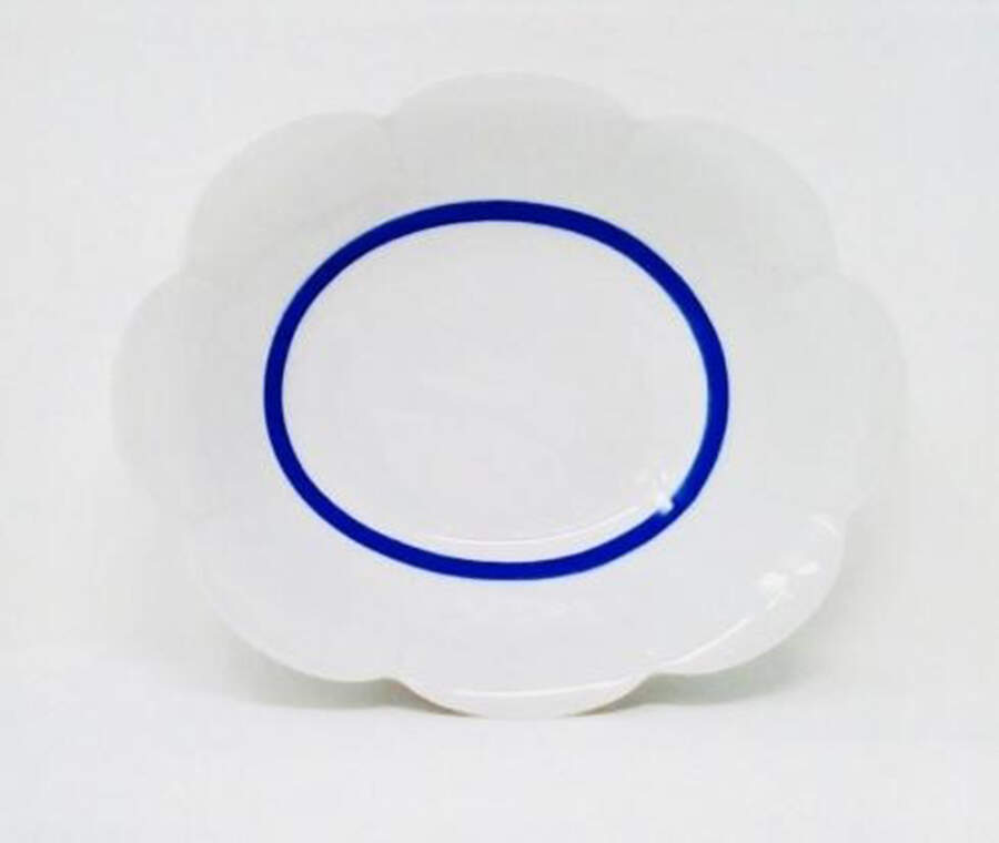 Fleur'T Bleu 9" Oval Vegetable Bowl by Royal Limoges-1