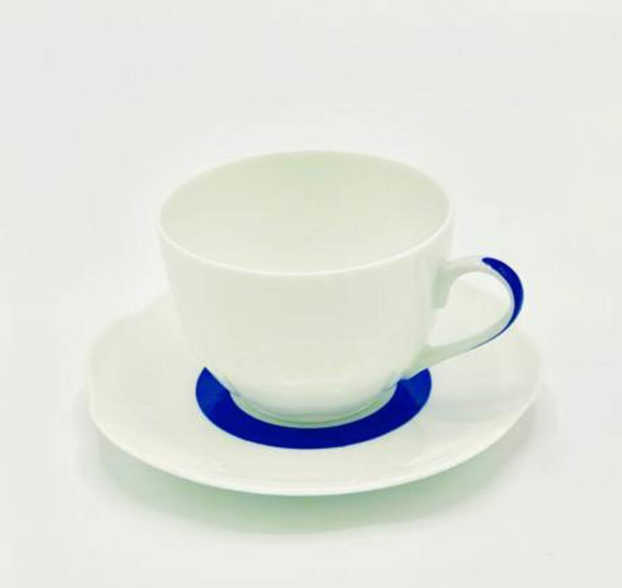 Fleur'T Bleu Flat Cup & Saucer Set by Royal Limoges-1