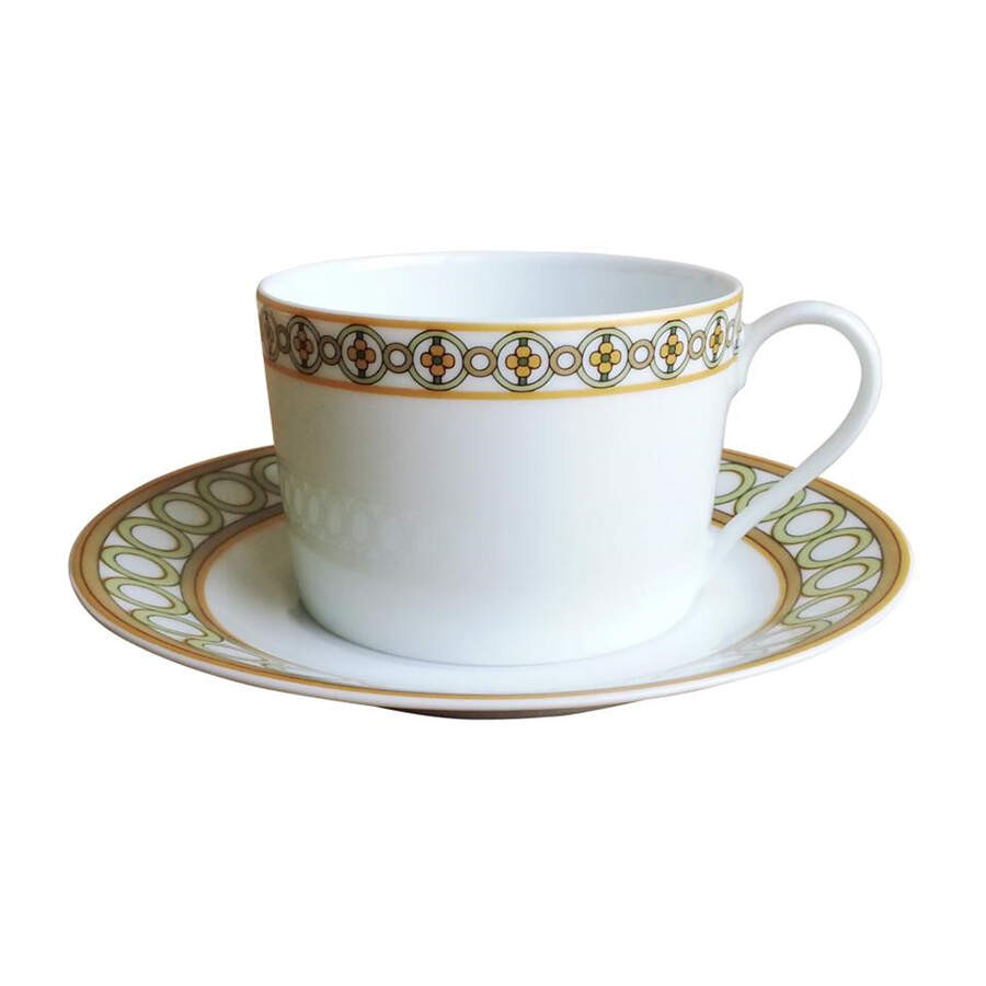 Jardin Francais Flat Cup & Saucer Set by Royal Limoges-1