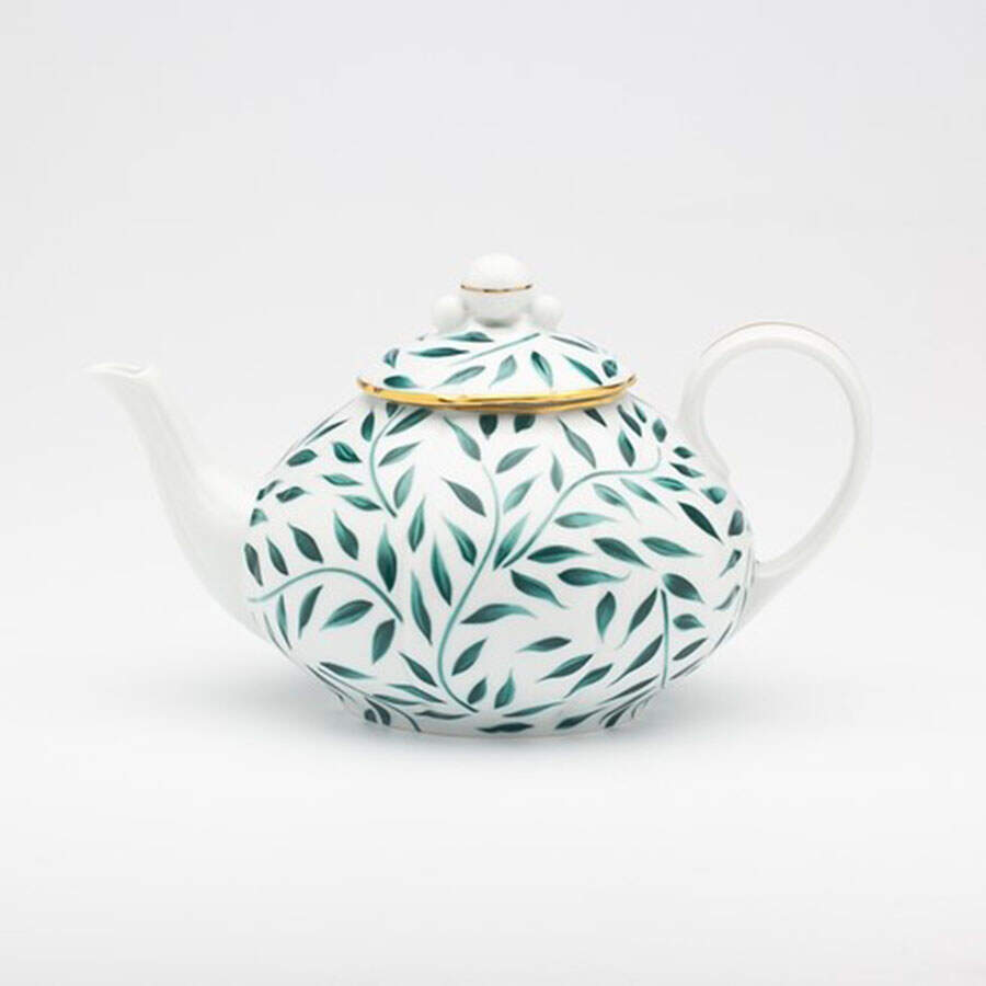 Olivier-Green Teapot & Lid by Royal Limoges-1