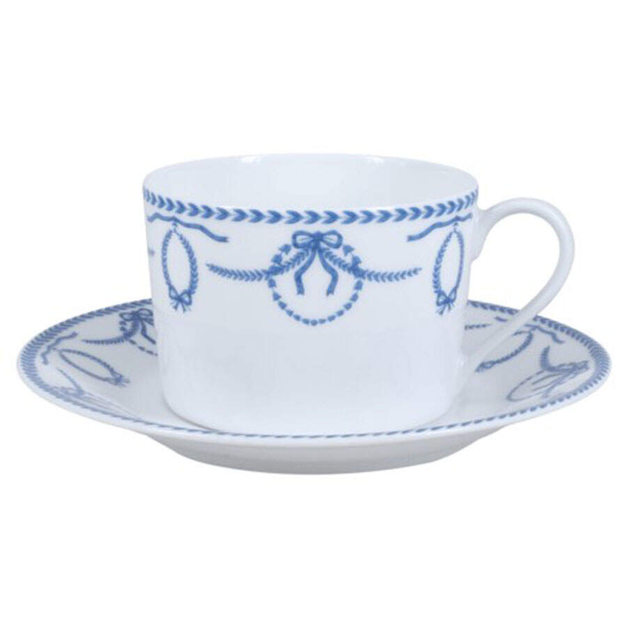 Pauline Flat Cup & Saucer Set by Royal Limoges-1