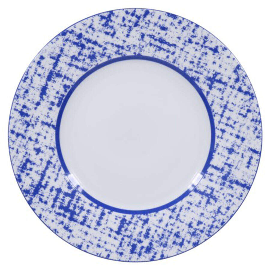 Tweed Blue Service Plate (Charger) by Royal Limoges-1