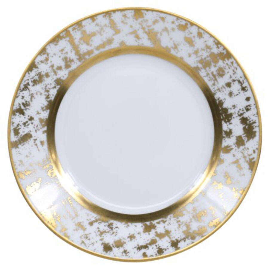Tweed White & Gold Bread & Butter Plate by Royal Limoges-1