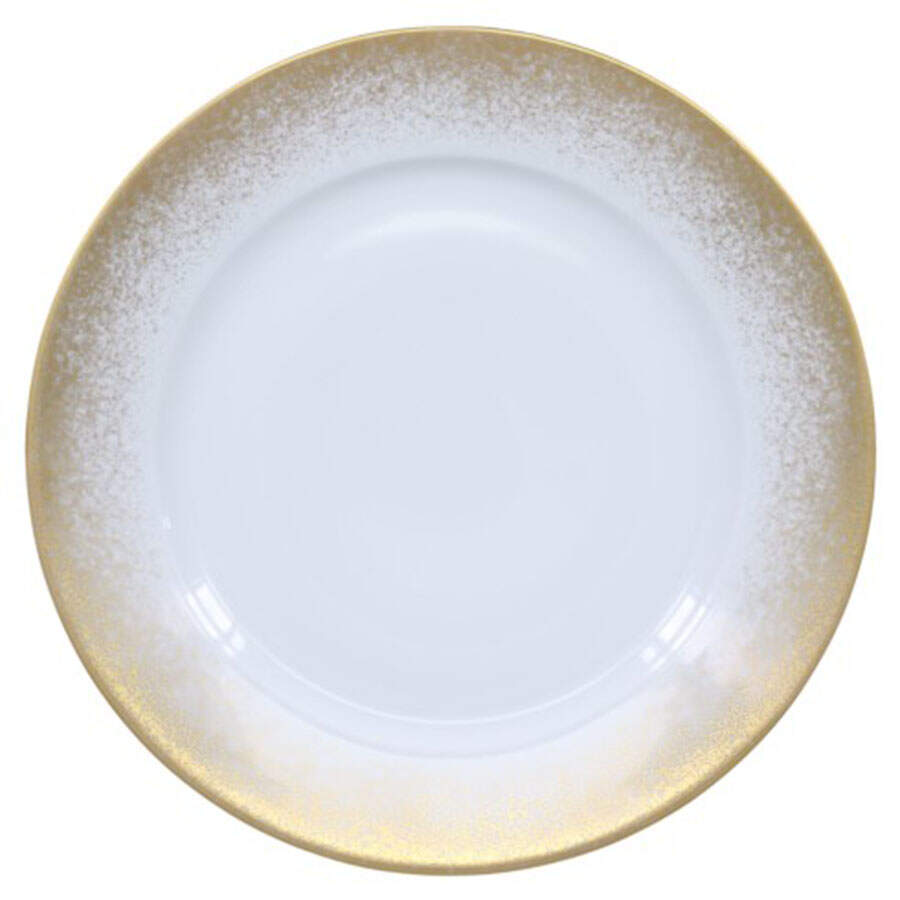 Yellow Fire Dinner Plate by Royal Limoges-1