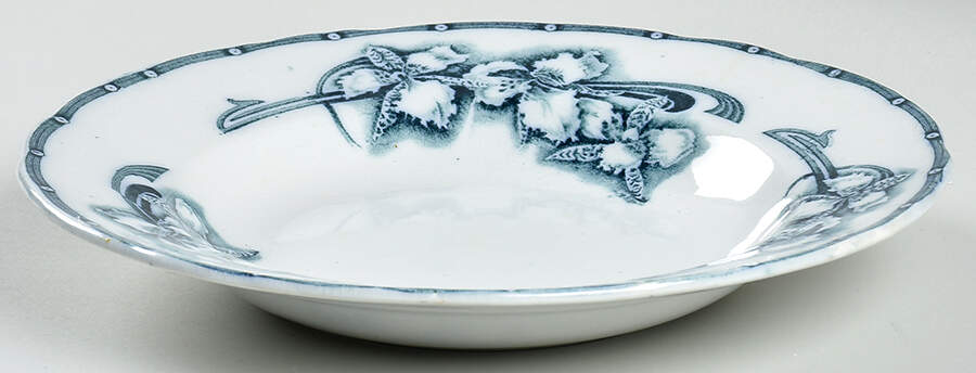 Orchidee Large Rim Soup Bowl by Rorstrand-1