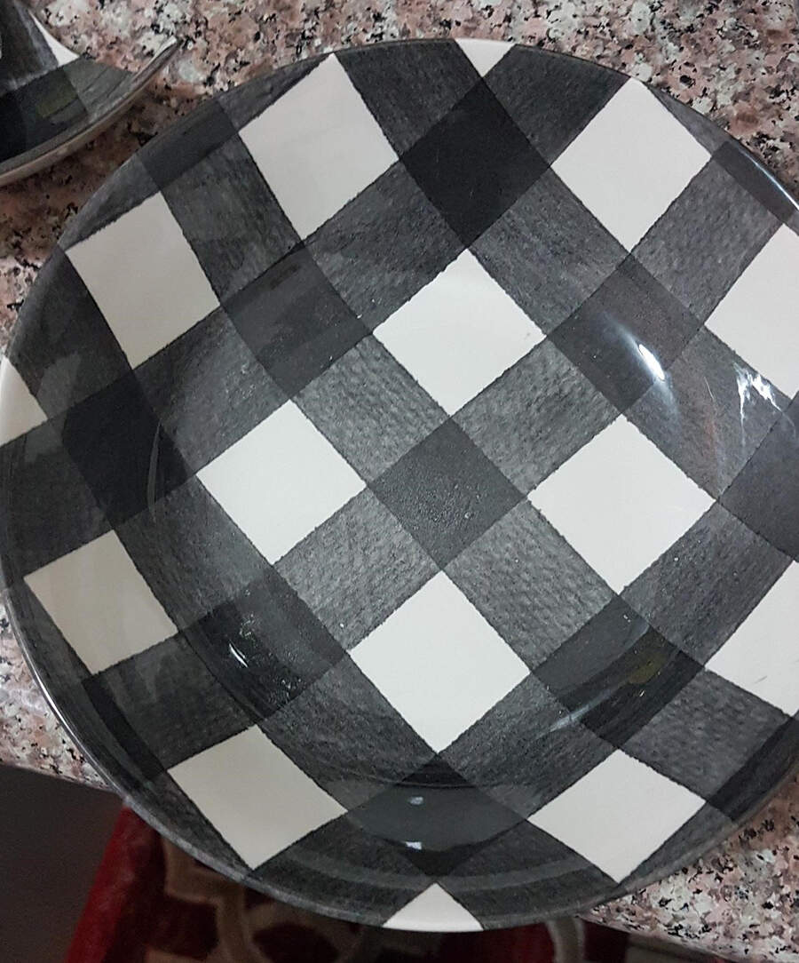 Picnic Black Coupe Cereal Bowl by Royal Stafford-1