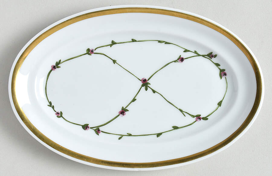 Golden Christmas Saucer by Royal Copenhagen-1