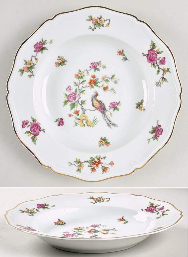 RYD124 Large Rim Soup Bowl by Raynaud-1