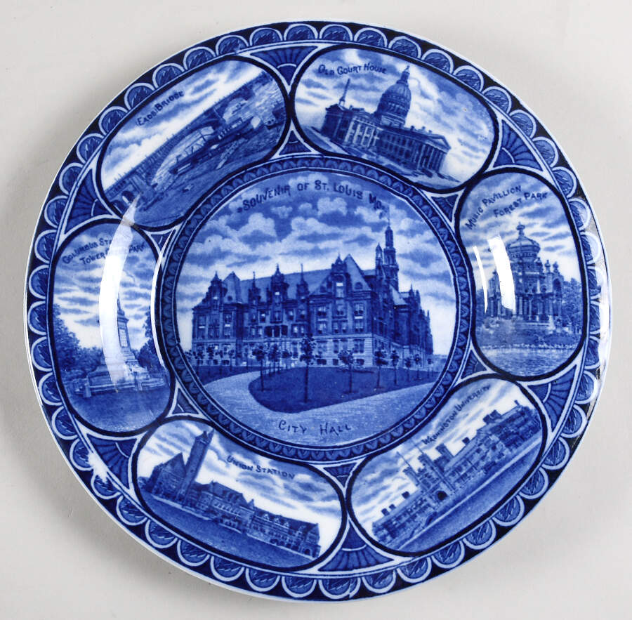 Souvenir of St Louis Dinner Plate by Rowland & Marsellus-1