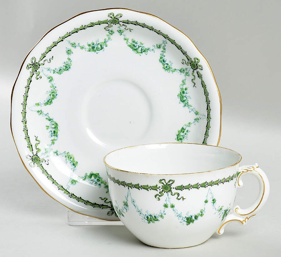 4699e Flat Cup & Saucer Set by Royal Crown Derby-1