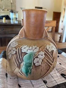 Clemana-Brown 9" Vase by Roseville-1