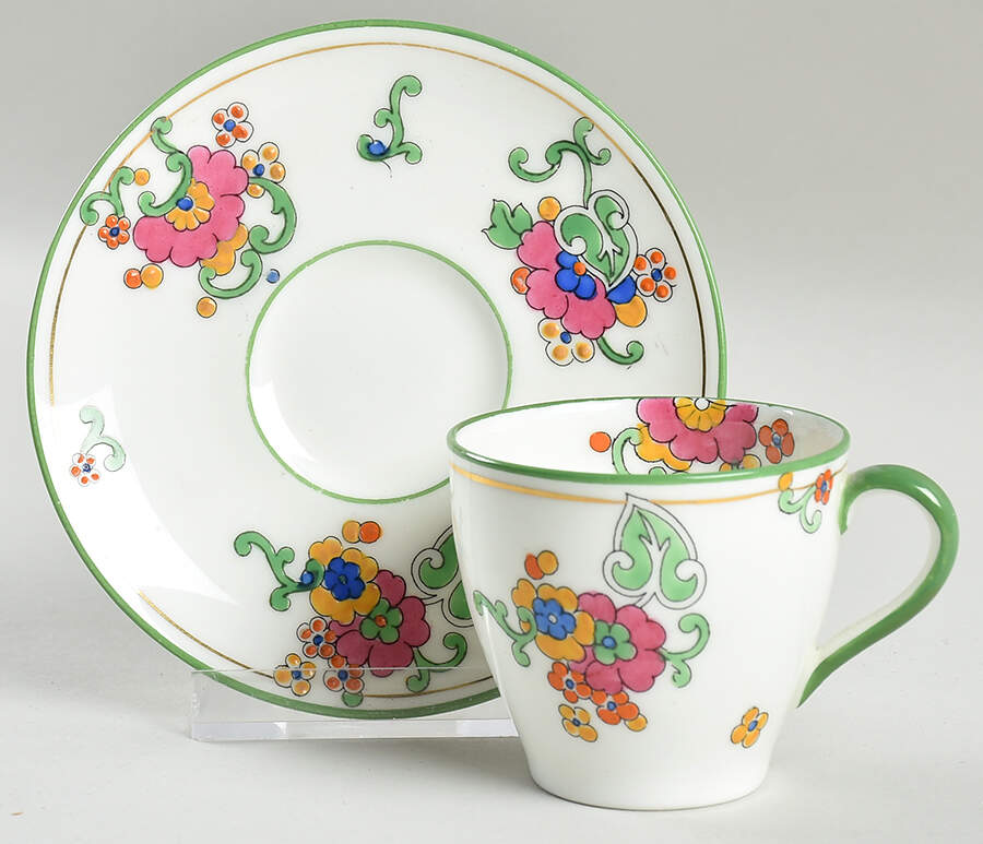 H3769 Flat Demitasse Cup & Saucer Set by Royal Doulton-1