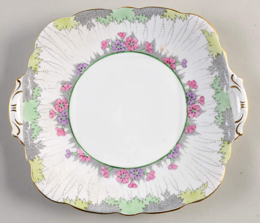RST285 Square Handled Cake Plate by Royal Stafford-1