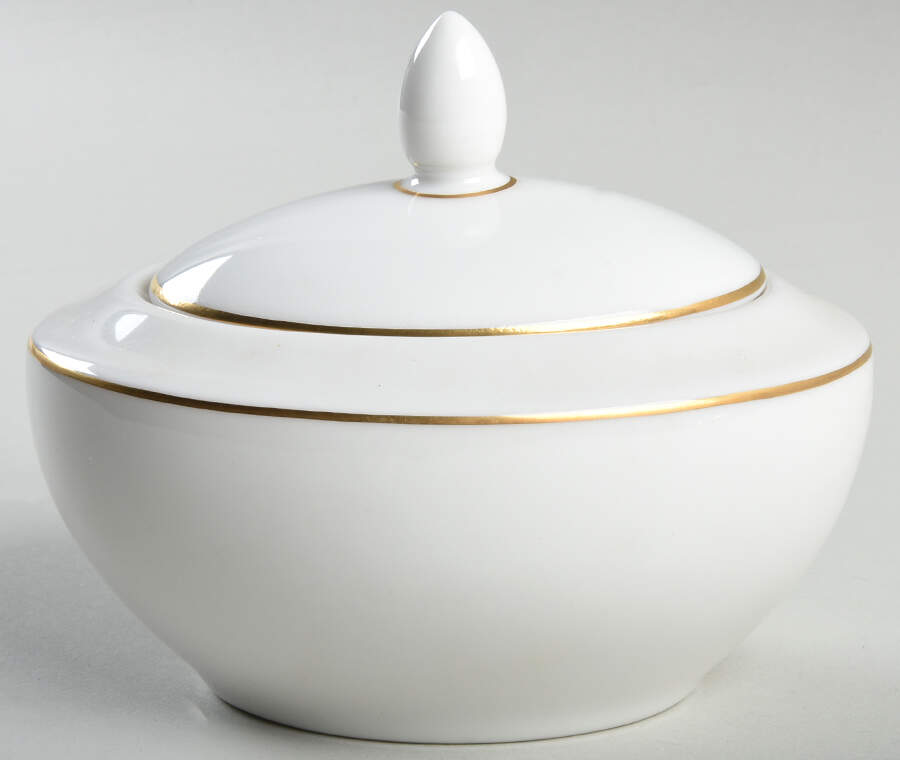 Warwick Gold Sugar Bowl & Lid by Royal Doulton-1