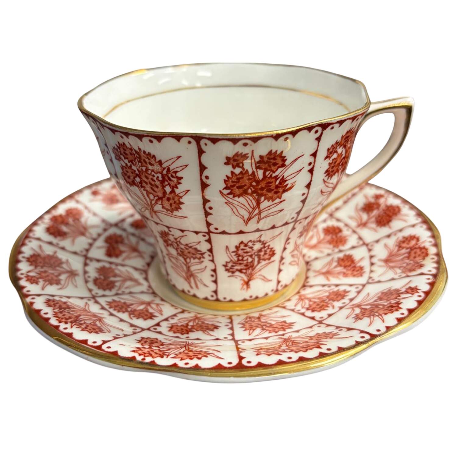517 Flat Cup & Saucer Set by Rosina-Queens-1