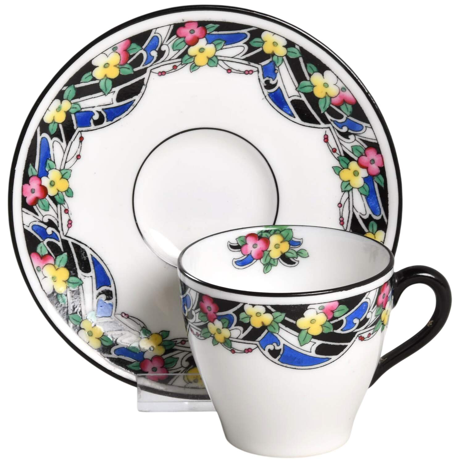 H1651 Flat Demitasse Cup & Saucer Set by Royal Doulton-1