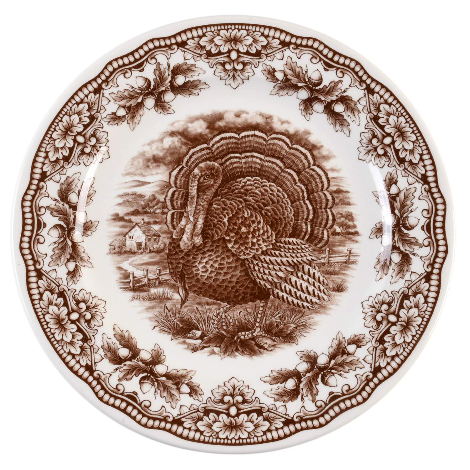 Harvest Homeland Brown Salad Plate by Royal Stafford-1
