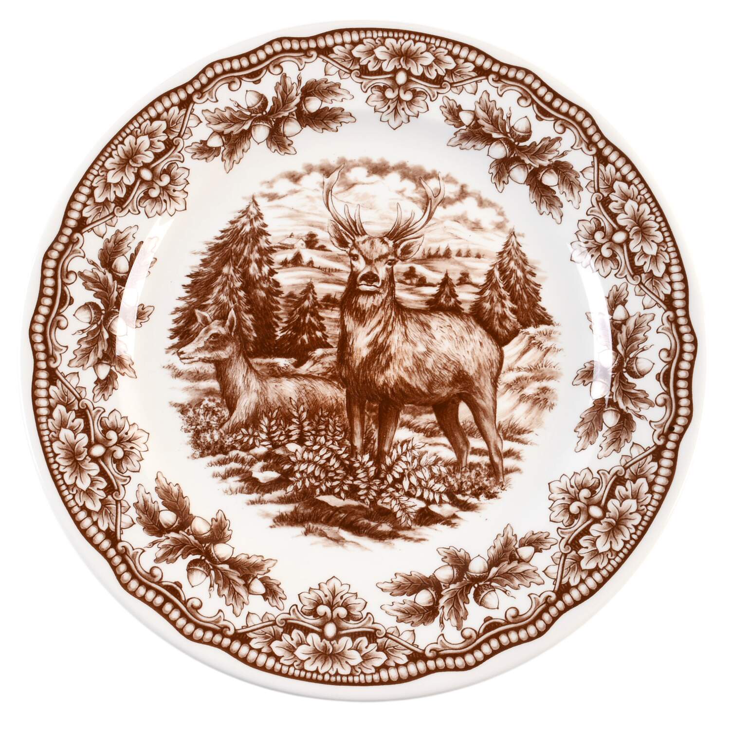 Harvest Homeland Brown Dinner Plate by Royal Stafford-1