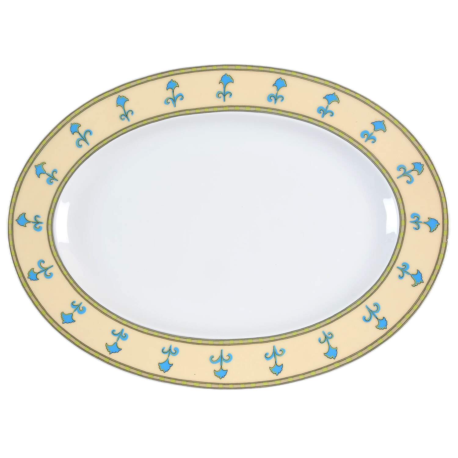 Natural Bokhara 13" Oval Serving Platter by Rosenthal - Continental-1