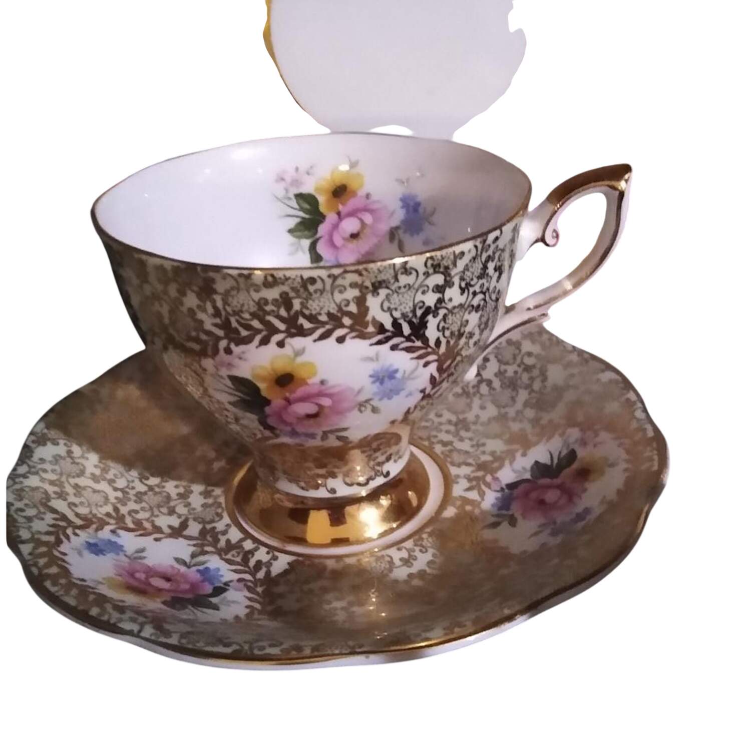 2589 Footed Cup & Saucer Set by Royal Standard-1