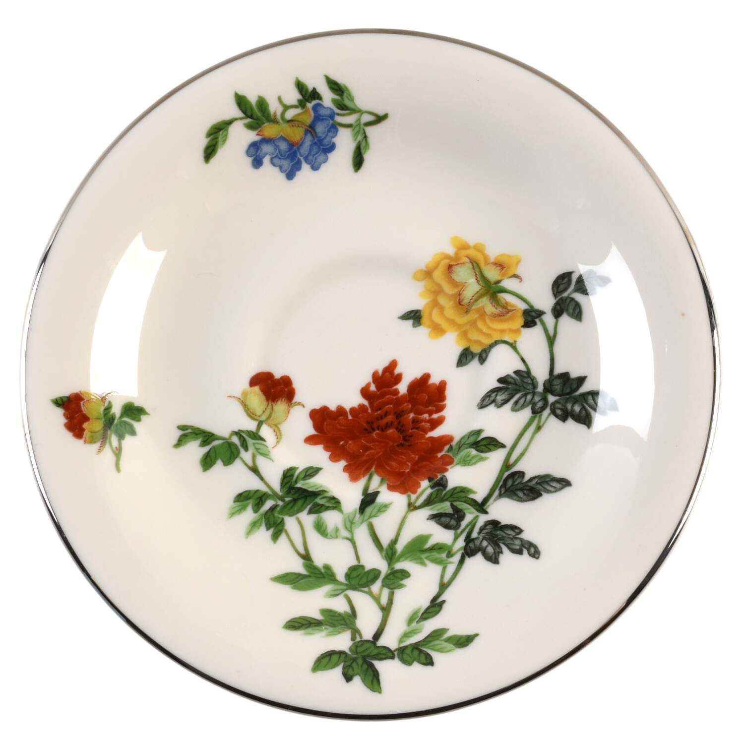 Malin Platinum Saucer by Shenango-1