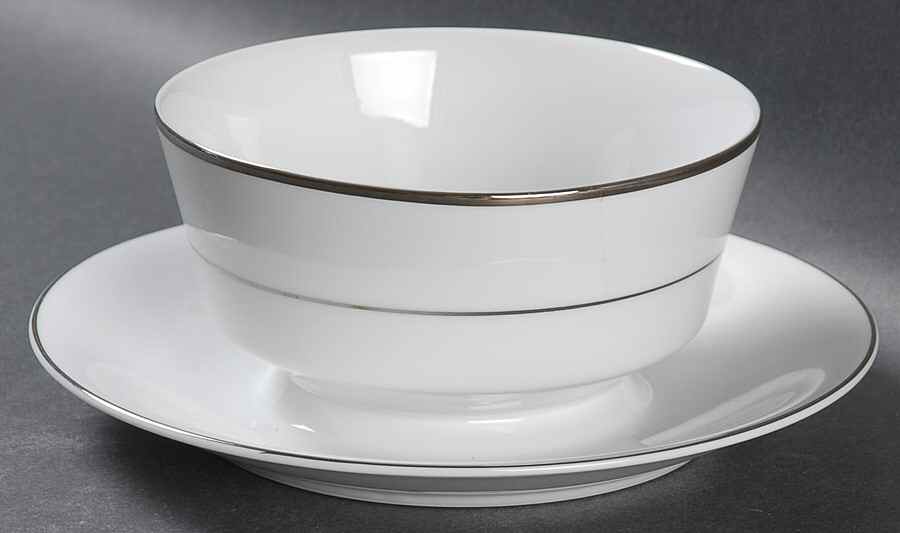 Engagement Gravy Boat with Attached Underplate by Sears-1