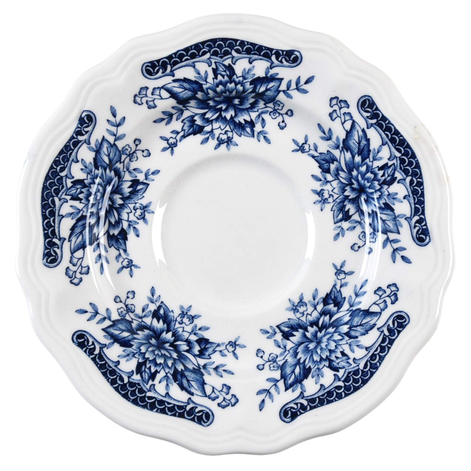 Blue Carnation Saucer by Sears-1