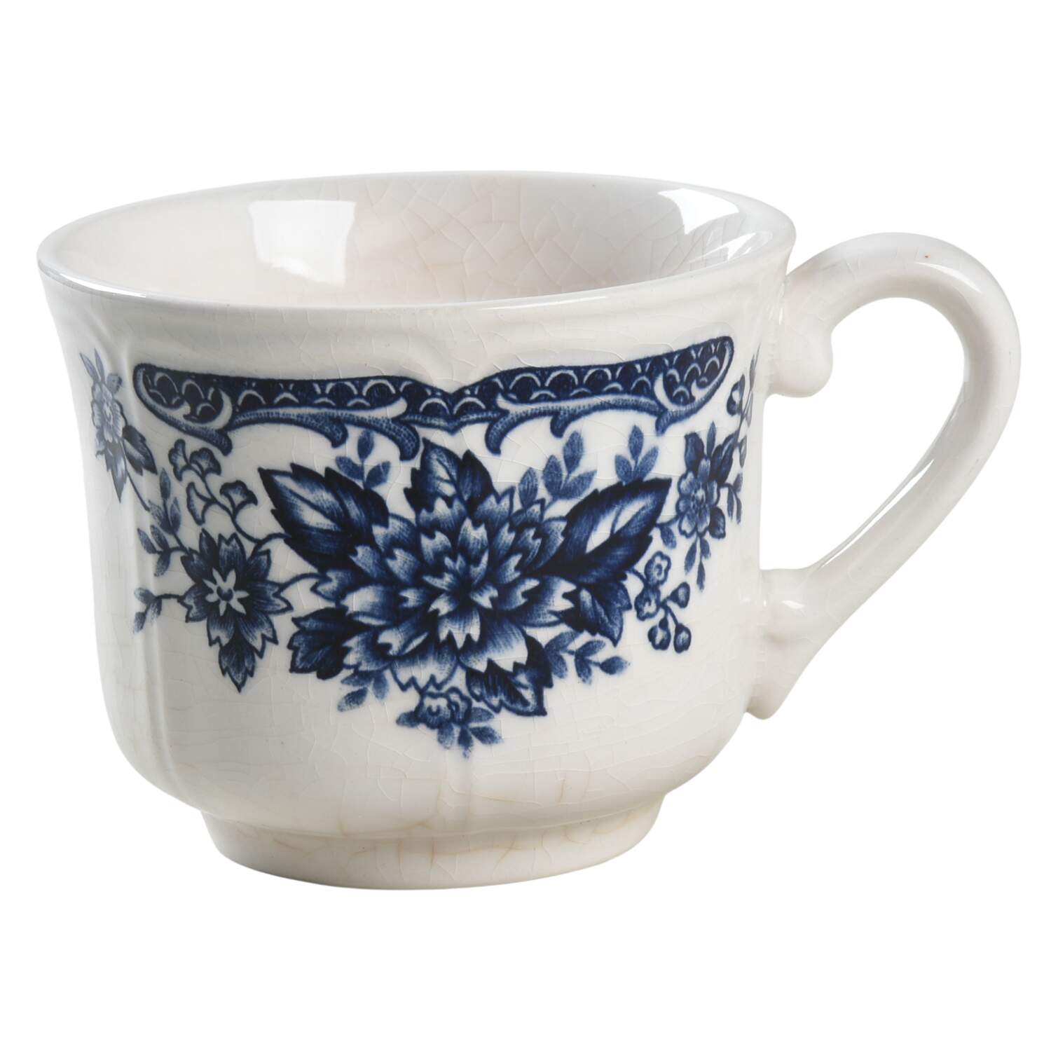 Blue Carnation Flat Cup by Sears-1