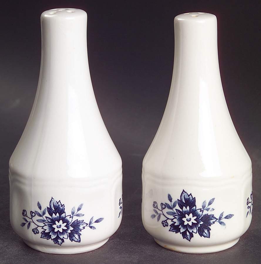 Blue Carnation Salt & Pepper Set by Sears-1