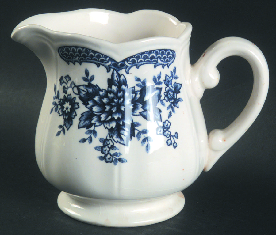 Blue Carnation Creamer by Sears-1